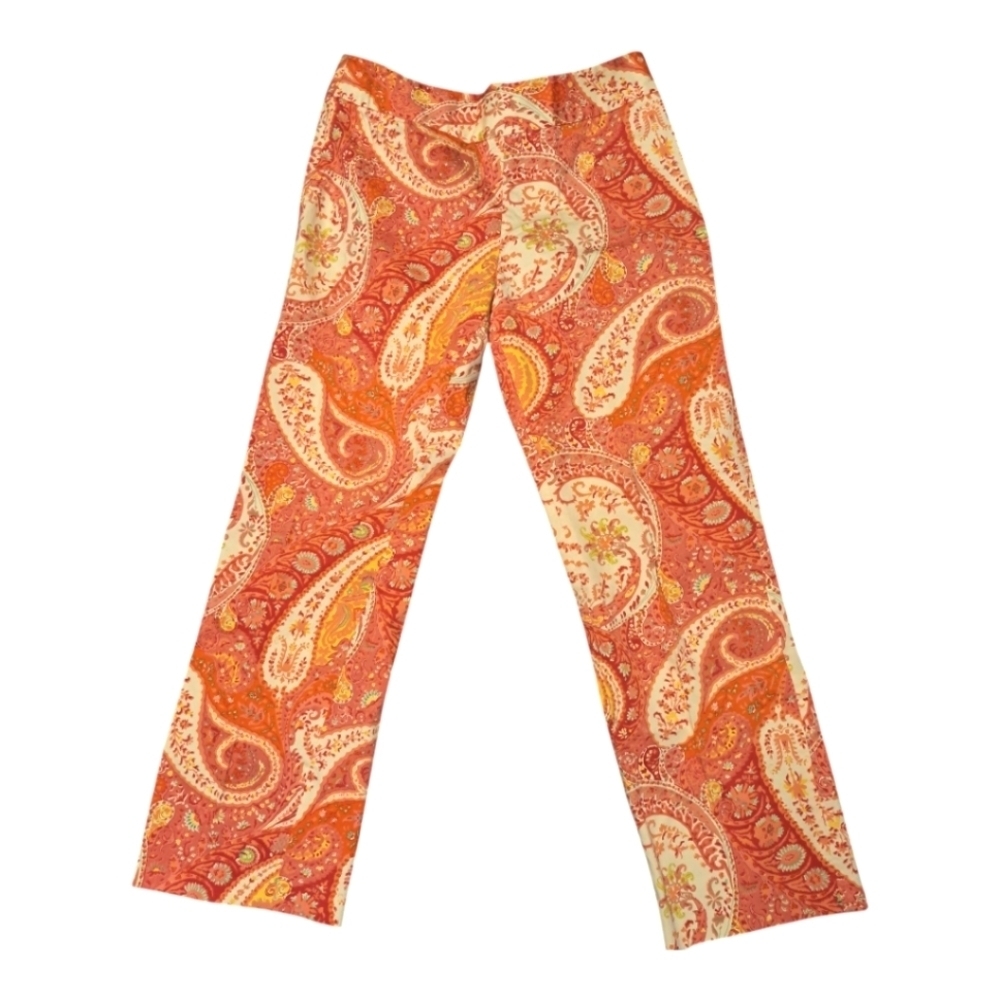 DKNY Vintage inspired  Paisley Print Pants – Boho‎ Chic